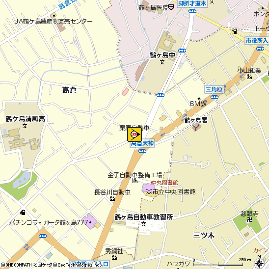 栗原自動車整備工場付近の地図